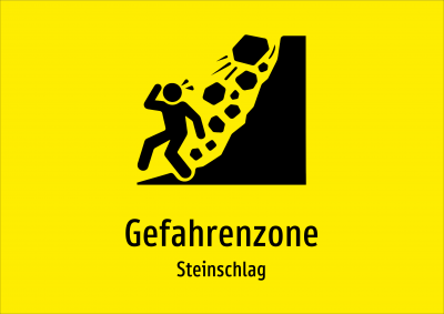 Gefahrenzone - Steinschlag