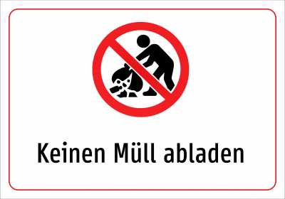 Keinen Müll abladen
