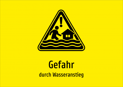 Gefahr - durch Wasseranstieg