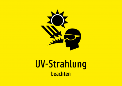 UV-Strahlung - beachten