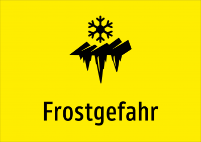 Frostgefahr