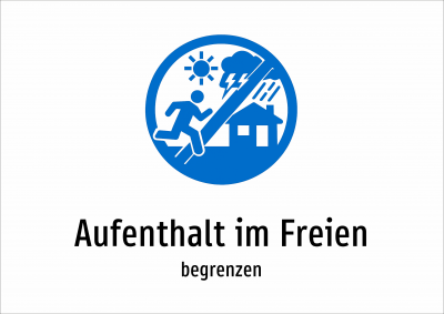 Aufenthalt im Freien - begrenzen