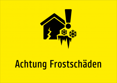 Achtung Frostschäden