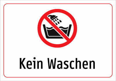 Kein Waschen