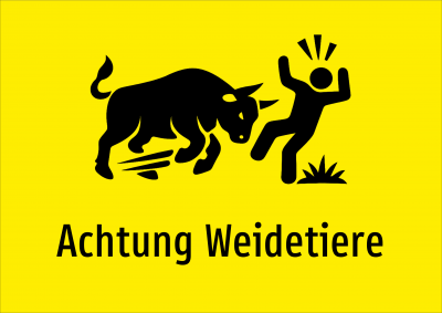 Achtung Weidetiere