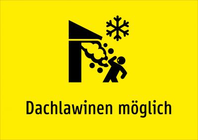 Dachlawinen möglich