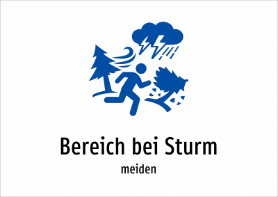 Bereich bei Sturm - meiden