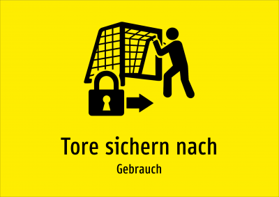 Tore sichern nach - Gebrauch