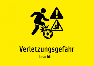 Verletzungsgefahr - beachten