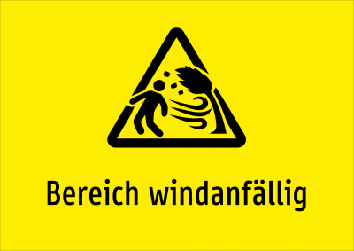 Bereich windanfällig