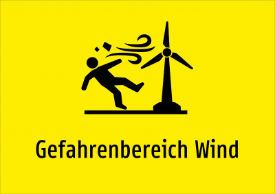 Gefahrenbereich Wind