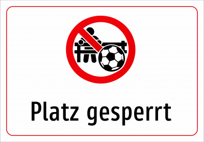 Platz gesperrt