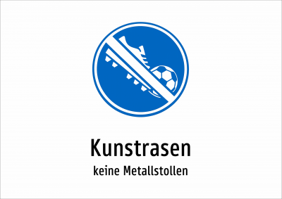 Kunstrasen - keine Metallstollen