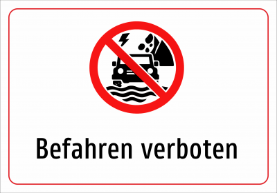 Befahren verboten