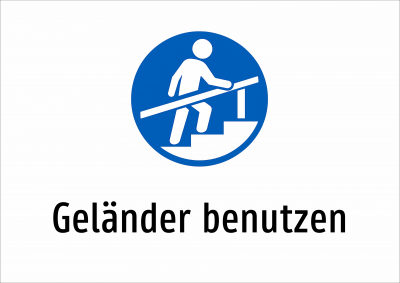 Geländer benutzen
