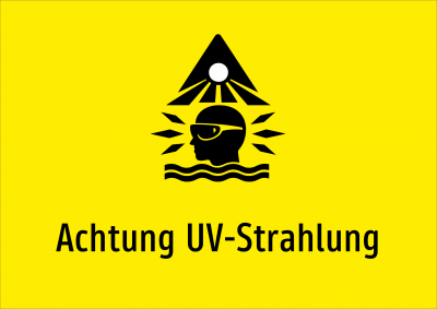 Achtung UV-Strahlung