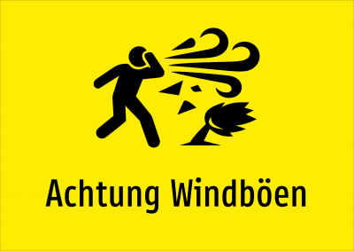 Achtung Windböen