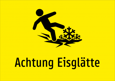 Achtung Eisglätte