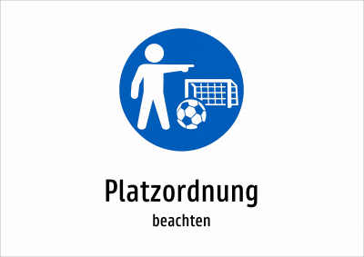 Platzordnung - beachten