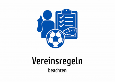 Vereinsregeln - beachten
