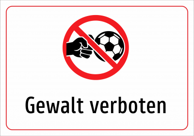 Gewalt verboten