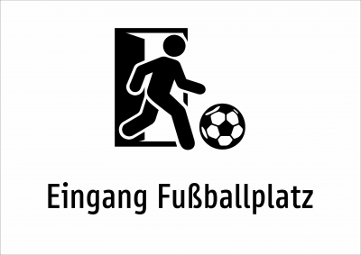 Eingang Fußballplatz