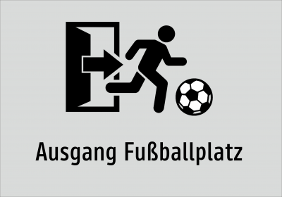 Ausgang Fußballplatz