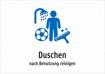 Duschen - nach Benutzung reinigen