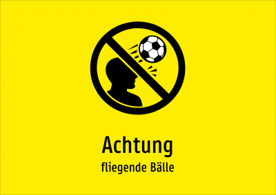 Achtung - fliegende Bälle