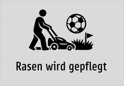 Rasen wird gepflegt