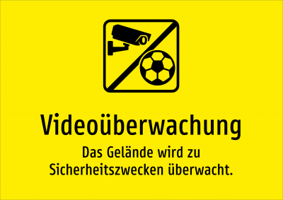 Videoüberwachung - Das Gelände wird zu Sicherheitszwecken überwacht.
