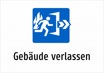 Gebäude verlassen