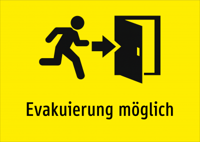 Evakuierung möglich