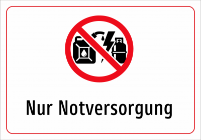Nur Notversorgung