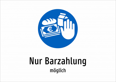 Nur Barzahlung - möglich