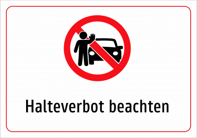 Halteverbot beachten