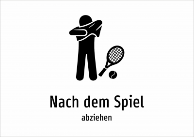Nach dem Spiel - abziehen