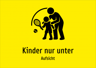 Kinder nur unter - Aufsicht