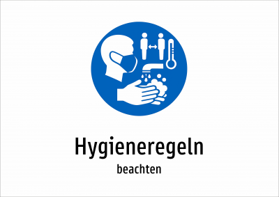 Hygieneregeln - beachten