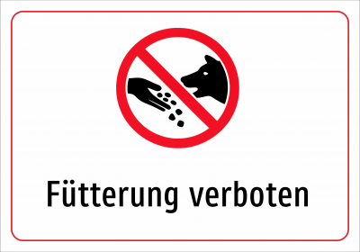 Fütterung verboten