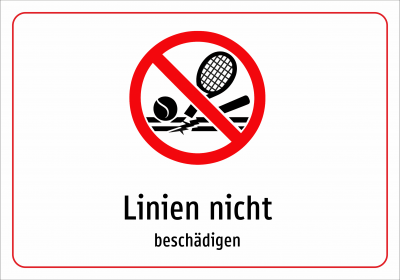 Linien nicht - beschädigen