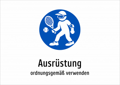 Ausrüstung - ordnungsgemäß verwenden
