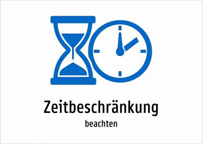 Zeitbeschränkung - beachten