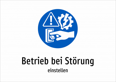 Betrieb bei Störung - einstellen