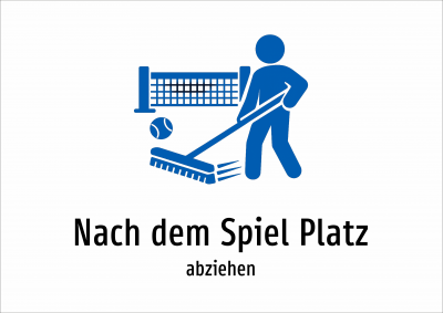 Nach dem Spiel Platz - abziehen