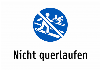 Nicht querlaufen