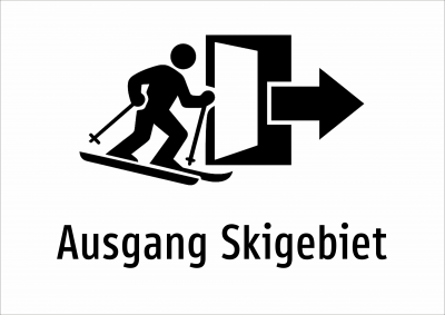 Ausgang Skigebiet