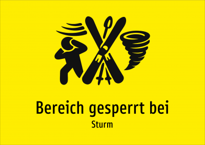 Bereich gesperrt bei - Sturm