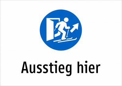 Ausstieg hier