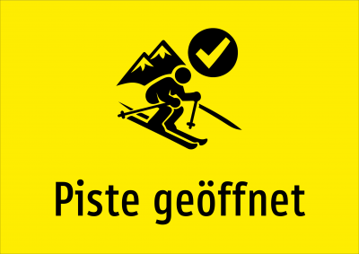 Piste geöffnet